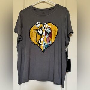 Disney Torrid The Nightmare Before Christmas Pajama Shirt Short Sleeve 1X 14/16